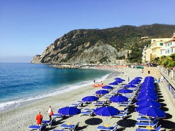 the beach of monterosso al mare
