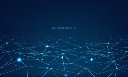 vector blockchain technology concept block chain database data cryptocurrency business digital finance bitcoin network currency crypto money security mining background in dark colors