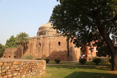 humayun's tomb, masjid tomb at  delhi, india, tomb inside humayun's tomb which is a world heritage architecture, situated in delhi, india.