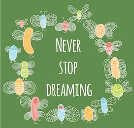 funny banner with bugs and place for text. cute small bugs in vector. funny insects in childish set. scandinavian style bugs. hand drawn vector pattern