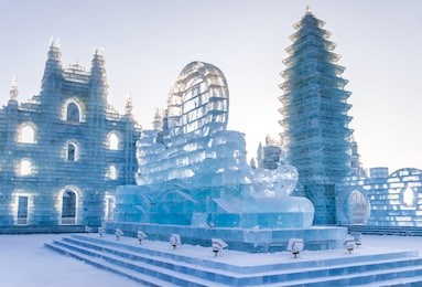 harbin international ice and snow sculpture festival is an annual winter festival in harbin, china. it is the world largest ice and snow festival.