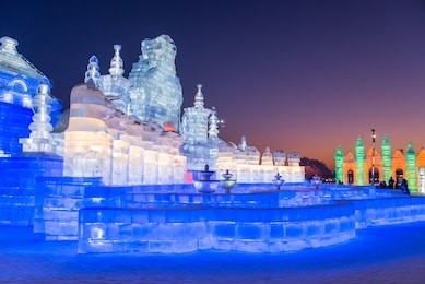 harbin international ice and snow sculpture festival is an annual winter festival in harbin, china. it is the world largest ice and snow festival.