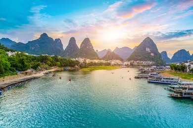 the beautiful landscape of guilin, guangxi