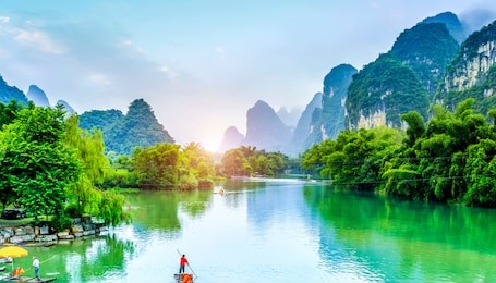 the beautiful landscape of guilin, guangxi