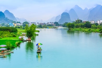 the beautiful landscape of guilin, guangxi