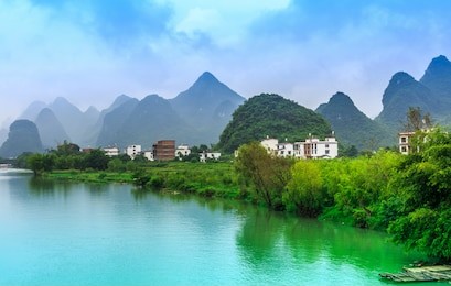 the beautiful landscape of guilin, guangxi