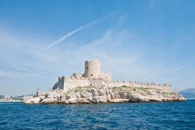chateau d'if, famous prison mentioned in dumas monte cristo novel, marseille, france