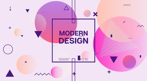 memphis modern geometric corporate identity. geometric elements, minimal business cover template. memphis pattern shape corporate identity design. neon music party poster