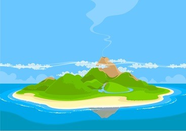 beautiful exotic island