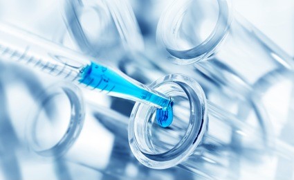 test tubes closeup.medical glassware