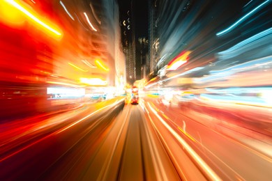 abstract motion blur in city