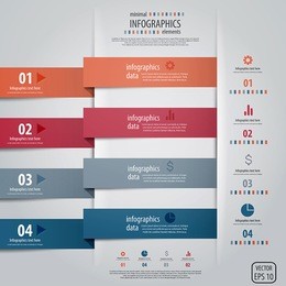 minimal infographics design. vector