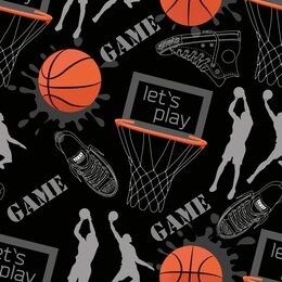 sport seamless pattern. basket balls texture. seamless sport pattern with balls. sports background. creative grunge design of sport. sport vector. basketball vector