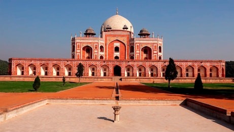 humayun's tomb is the tomb of the mughal emperor humayun in delhi, india.
the tomb was commissioned by humayun's first wife and chief consort, empress bega begumin 1570 and designed by his son.