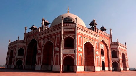 humayun's tomb is the tomb of the mughal emperor humayun in delhi, india.the tomb was commissioned by humayun's first wife and chief consort, empress bega begum in 1570 and designed by his son.