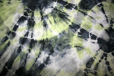 tie-dye pattern on the fabric