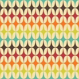 abstract retro geometric seamless pattern with triangles. vector illustration