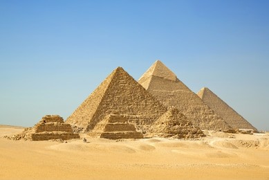 the pyramids, giza, cairo, egypt.
