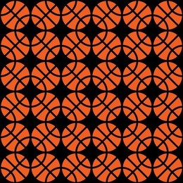 basketball ornament 1 / seamless structure of basketball balls