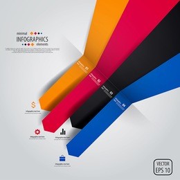 minimal infographics design. vector
