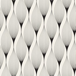 vector seamless pattern. abstract stylish background with stylized petals