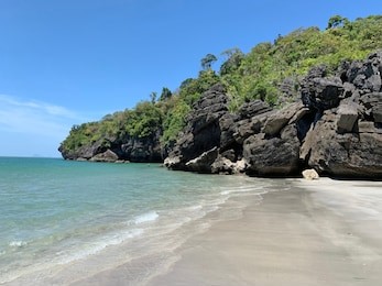 beautiful sea at ko lipe is a small island in the adang-rawi archipelago of the strait of malacca, in satun province of southwest thailand.