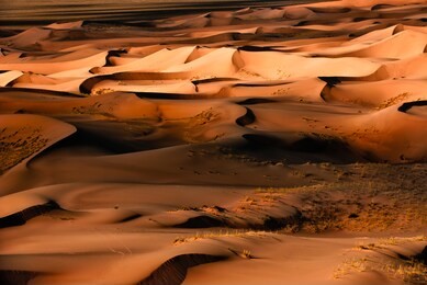 sanddunes in the desert gobi in mongolia