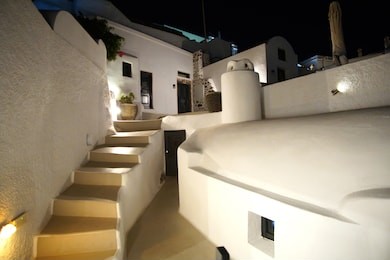 generic architecture for the streets of imerovigli, santorini, greece
