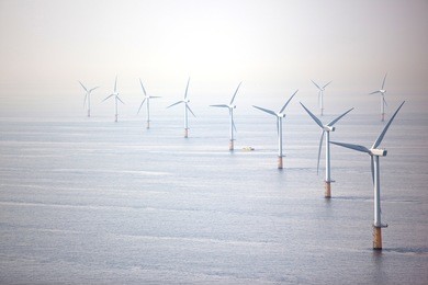 offshore wind turbine farm