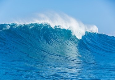 blue ocean wave
