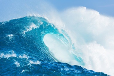 blue ocean wave