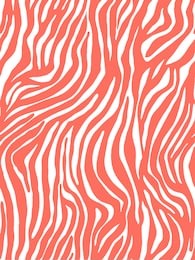 vector animal print. zebra ornament. seamless pattern.living coral. color of the year