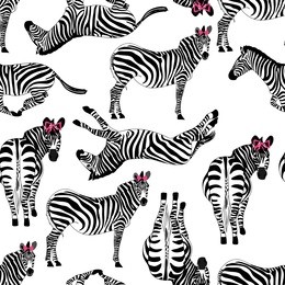 pattern consisting of zebras