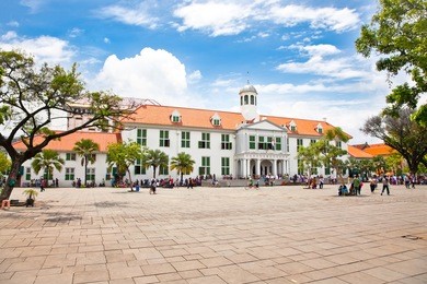 sejarah history museum  in dutch colonial building,  jakarta on java island, indonesaia.