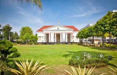 typical dutch colonial building style,  jakarta,  java,  indonesia.