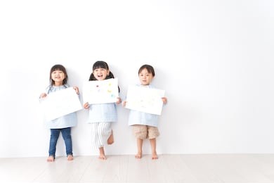 children playing at kindergarten