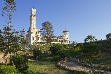 the al-haramlik palace in the montaza complex located at the eastern edge of the city of alexandria on the north coast of egypt.