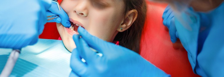 child patient at the dentist