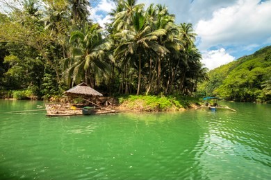loboc river in the bohol province of the philippines