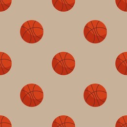 basketball ball seamless pattern vector illustration
