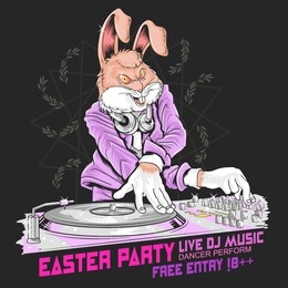 easter dj rabbit party