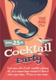 cocktail party poster