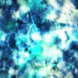 blue tie dye light print