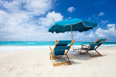 beautiful beach on anguilla island, caribbean