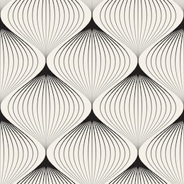 vector seamless pattern. abstract stylish background with stylized petals