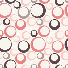 cute pastel pattern. seamless texture with rings. abstract background
