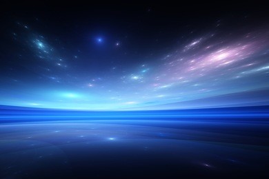 cosmic reflections - abstract fractal image with a space theme