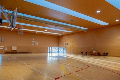 interior of a sports hall without anyone before playing