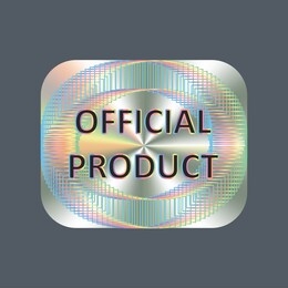 square hologram realistic sticker. vector element for product quality guarantee