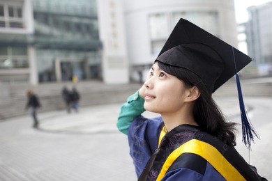asian master girl graduate looking for future